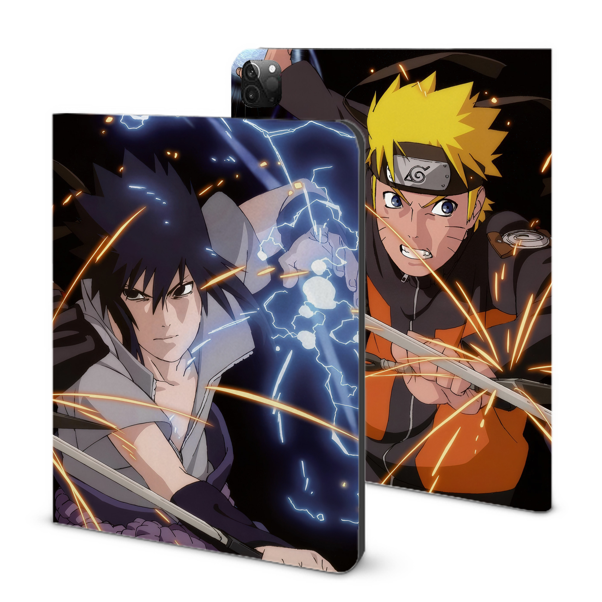 （画像用） NARUTO -ナルト- NARUTO -ナルト- 疾風伝 IPadケース ペンホルダー付き ブックスタイルデザイン
